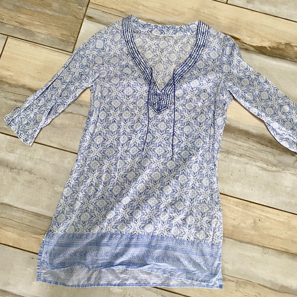 Blue Ginger Tunic Top/ Cover Up